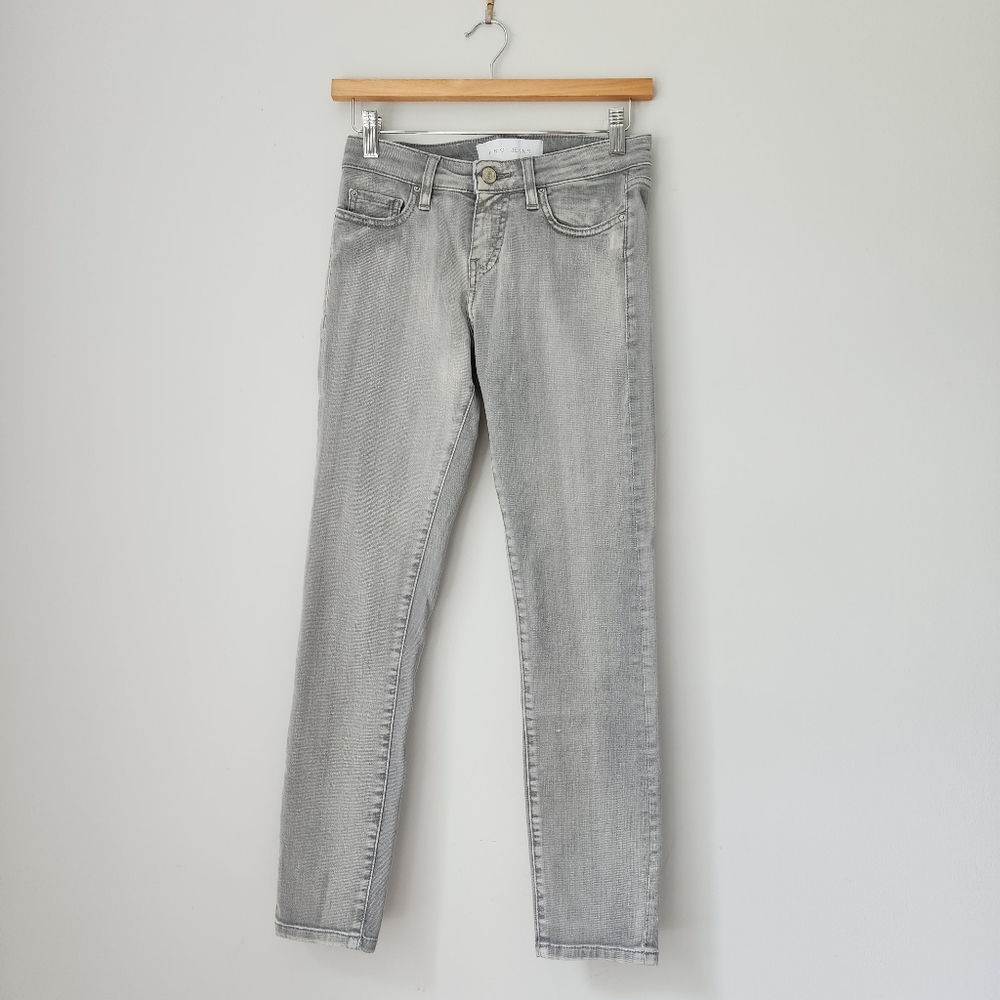 IRO Jeans Rebecca Cropped Mid Rise Skinny Jeans in Grey 25 - Picture 3 of 7